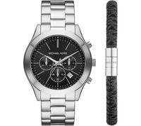 Michael Kors MK1056SET Men's Slim Runway Chronograph Watch and Bracelet