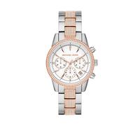 Michael Kors MK6651 Women's Ritz Two-Tone Chronograph Watch with Crystal Accents