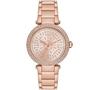 Michael Kors MK7286 Women's Parker Rose Gold-Tone Crystal-Set Watc