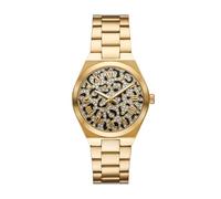 MICHAEL Michael Kors Orologio digitale 'LENNOX' marrone scuro / oro / trasparente, Taglia One Size