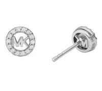 Michael Kors - Orecchini a bottone Premium Kors MK in argento sterling con logo da donna, MKC1727CZ040