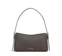 Michael Kors Moore Medium Borsa a spalla marrone, pelle sintetica, donna