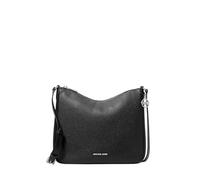 Michael Kors Nayla Medium Pebbled Leather Messenger Bag Black
