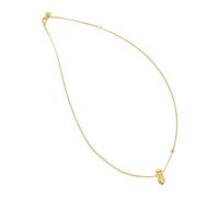 Michael Kors Collana da donna in pietre semi-preziose con chiusura a moschettone,Oro chiaro