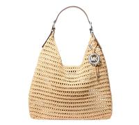 Michael Kors Borsa hobo Nolita 202 grande finitura crochet Naturale Taglia unica