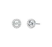 Michael Kors - Orecchini a bottone Premium Kors MK in argento sterling con logo da donna, MKC1727CZ040