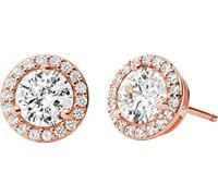 Michael Kors Orecchini da donna in metallo dorato rosa con pietre semi-preziose e chiusura a perno