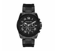 Michael Kors Orologio Alek per uomo, Movimento cronografo al quarzo con cinturino in acciaio inossidabile, 44 mm, Nero
