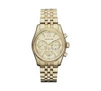 Michael Kors Orologio Analogico Donna con Cinturino in Placcato in Acciaio Inox Lexington Chronograph