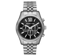 Michael Kors Orologio analogico 'LEXINGTON' nero / argento Uomo Michael Kors One Size