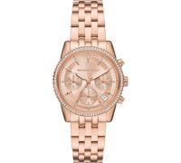 Michael Kors Orologio Bryant da donna, movimento cronografo al quarzo da 35 mm con cinturino in acciaio inossidabile, 35 mm, Tono oro rosa