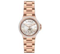 Michael Kors Orologio Camille da donna, movimento automatico a tre lancette, cassa in acciaio inossidabile oro rosa da 33 mm con bracciale in acciaio inossidabile, MK9051
