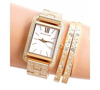 Michael Kors Orologio da Polso Donna MKO1113 Monroe Pavé IP Cristallo Oro Nuovo