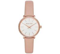 Michael Kors Pyper orologio al quarzo analogico con cinturino in pelle rosa per donna MK2803