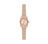 Michael Kors Orologio Lexington da donna, movimento al quarzo a tre lancette da 19 mm con cinturino in acciaio inossidabile o in pelle, 19 mm, Rosa pesca
