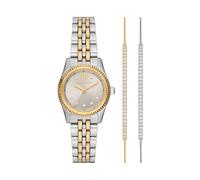 Michael Kors Orologio Lexington da donna, movimento al quarzo a tre lancette da 26 mm con cinturino in acciaio inossidabile, 26 mm, Tono oro e tono argento