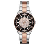 Michael Kors Orologio Quarzo Donna, misura cassa 40.00mm con quadrante Multicolore Analogico e cinturino Bicolore in Cinturino in metallo MK6960
