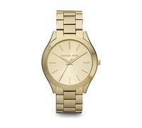 Michael Kors Orologio Quarzo Donna, misura cassa 42.00mm con quadrante Champagne Analogico e cinturino Oro in Cinturino in metallo MK3179