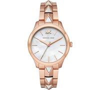 Michael Kors Orologio Runway da donna, Movimento al quarzo a tre lancette con cinturino in acciaio inossidabile, ceramica o pelle