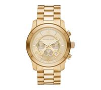 Michael Kors Orologio Runway da uomo, movimento cronografo al quarzo con cinturino in acciaio inossidabile