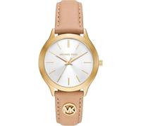 Michael Kors Orologio Slim Runway da donna, movimento al quarzo a tre lancette da 38 mm con cinturino in pelle, 38 mm, Rosa confetto