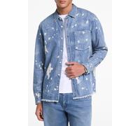 Michael Kors Oversized Denim Shirt In Splatter Print Taglia: S | Camicie Casual Outlet | Uomo | Blu
