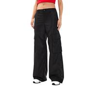 Michael Kors - Pantaloni Cargo a Gamba Larga Tessuti - - Trousers - Donna - Nero - S
