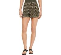 Michael Kors Pantaloni Corti Mini Floreali Casual Da Donna, Verde, X-Piccolo