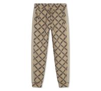 Michael Kors pantaloni joggers in fantasia logo monogram beige 8a