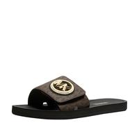 Michael Kors Pantofole da donna Mk Charm Slide, Marrone, 38 EU