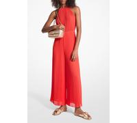 Michael Kors Pleated Halterneck Jumpsuit In Coral Taglia: S | Tute Outlet | Donna | Arancia