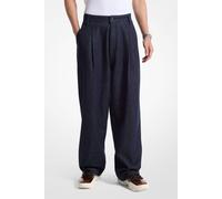 Michael Kors Pleated Wide Leg Jean In Navy Taglia: W28L32 | Pantaloni sartoriali Outlet | Uomo | Blu