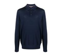 Michael Kors - Polo Midnight Merino LS - - Tops - Uomo - Blu - XL