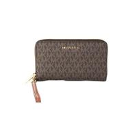 Michael Kors, Portafoglio per smartphone Jet Set Travel, multifunzione, da donna, Marrone 2019., taglia unica