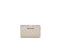Michael Kors Portamonete 'Novelty Medium Bi-Fold Zip Coin With Key Fob' crema Donna - Accessori - Portafogli e portachiavi - Portafogli Michael Kors One Size