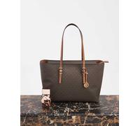 Michael Kors - Quinn - Borsa shopping grande marrone con monogramma No Size