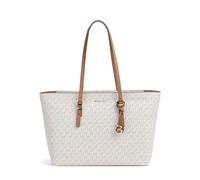 Michael Kors Quinn Large Borsa shopper bianco, pelle sintetica, donna