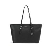Michael Kors Quinn Large Borsa shopper nero, pelle di vacchetta finemente grana, donna