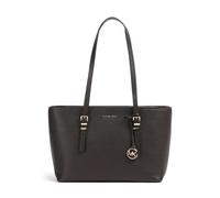Michael Kors Quinn Medium Borsa shopper marrone, pelle di vacchetta finemente grana, donna