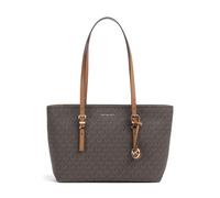 Michael Kors Quinn Medium Borsa shopper marrone scuro, pelle sintetica, donna