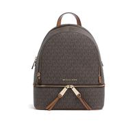 Michael Kors Rhea Zip Zaino marrone, tela, donna