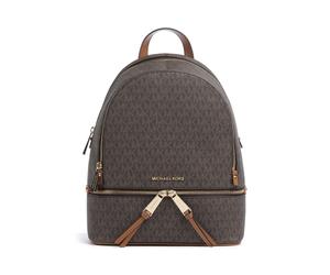 Michael Kors Rhea Zip Zaino marrone, tela, donna