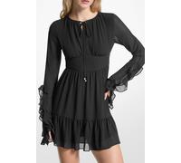 Michael Kors Ruffle Sleeve Dress Black Taglia: S | Abiti Mini Outlet | Donna | Nero