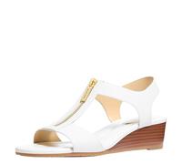 Michael Kors Sandalo Berkley con zeppa da donna, Bianco ottico., 40 EU