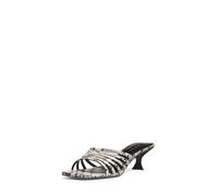 Michael Kors Sandalo da donna con tacco a gattino Haisley, Naturale, 36 EU