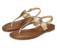 Michael Kors - Sandalo infradito Mandy da donna, Oro chiaro, 39 EU