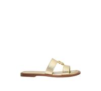 Michael Kors, ,Shoes ,Donna ,Grigio ,38 1/2 EU Erin Metallic Leather Sandal