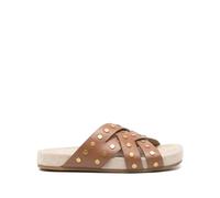 Michael Kors, ,Shoes ,Donna ,Marrone ,39 EU Sandalia Piana Casual Marrone