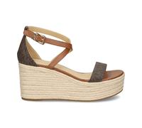 Michael Kors, ,Shoes ,Donna ,Marrone ,42 EU Sandali con zeppa e logo Serena