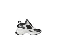 Michael Kors, ,Shoes ,Donna ,Nero ,37 EU Zuma Empire Signature Logo and Mesh Trainer